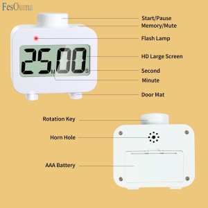 Digital Timers, Digital Kitchen Timer for Cooking,Countdown Countup Timer for Classroom,Gym Timer Fitness with Knob Rotating,Quick Memory Presets, Automatic Standby