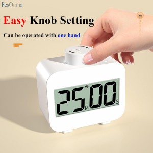 Digital Timers, Digital Kitchen Timer for Cooking,Countdown Countup Timer for Classroom,Gym Timer Fitness with Knob Rotating,Quick Memory Presets, Automatic Standby