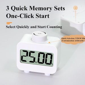 Digital Timers, Digital Kitchen Timer for Cooking,Countdown Countup Timer for Classroom,Gym Timer Fitness with Knob Rotating,Quick Memory Presets, Automatic Standby