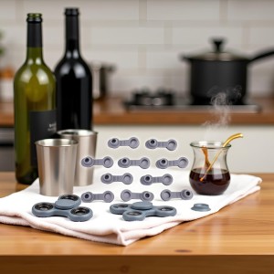 10Pcs Grey Universal Silicone Sealing Bottle Straw Hole Grommets Stopper Lids Straw Plug Replacement Tumber 20/30Oz Cup, Wine Stoppers, Replacement Parts，Wine Stoppers and Pourers