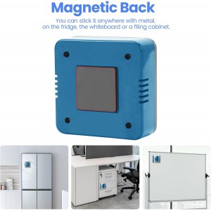 Kitchen Timers for Cooking, Chef Cooking Timer Clock with Loud Alarm,100% Mechanical Desk Timer - No Batteries Required -Magnetic Back, Exquisite Stainless Steel Body -Countdown Reminder Magnetic-Blue