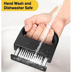 Meat Tenderizer with 48 Stainless Steel Ultra Sharp Needle Blades, Kitchen Cooking Tool for Tenderizing Beef, Chicken, Steak, Veal, Pork, Fish, BBQ, Marinade