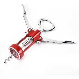 Wine Opener, Zinc Alloy Premium Wing Corkscrew Wine Bottle Opener, Multi-Purpose Opener for Beer and Soft Drinks with Ergonomic Handle, Wine Cork Opener for Wine Enthusiast Waiters-Sleeve Anchors