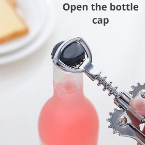 Wine Opener, Zinc Alloy Premium Wing Corkscrew Wine Bottle Opener, Multi-Purpose Opener for Beer and Soft Drinks with Ergonomic Handle, Wine Cork Opener for Wine Enthusiast Waiters-Sleeve Anchors