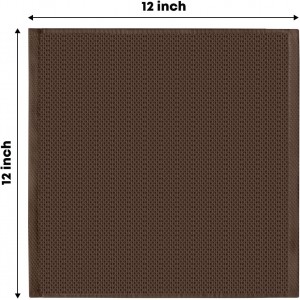 Artoid Mode 100% Cotton Dark Coffee Waffle Weave Kitchen Dish Cloths, 12x12 Inch Ultra Soft Absorbent Quick Drying Kitchen Dish Towels Set of 6