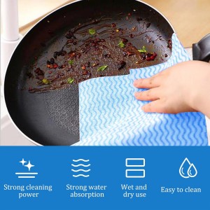Disposable Dish Cloths Disposable Cleaning Towels 50 Pack Heavy Duty Reusable Disposable Kitchen Cleaning Cloths for Kitchen, Bathroom, Household Cleaning