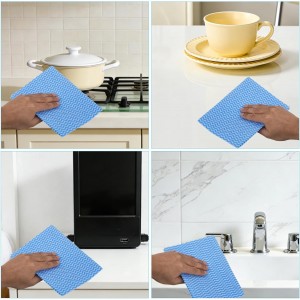 Disposable Dish Cloths Disposable Cleaning Towels 50 Pack Heavy Duty Reusable Disposable Kitchen Cleaning Cloths for Kitchen, Bathroom, Household Cleaning