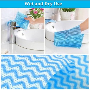 Disposable Dish Cloths Disposable Cleaning Towels 50 Pack Heavy Duty Reusable Disposable Kitchen Cleaning Cloths for Kitchen, Bathroom, Household Cleaning