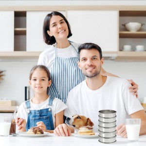 Crumpet Rings 6Pcs, 3.15