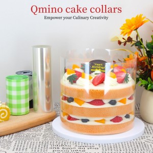 Cake Collar, Transparent Cake Rolls, Clear Cake Strips, DIY Acetate Sheet, Surrounding Edge for Baking Decorate, Chocolate Mousse Cake Elegant Cake Wrapping 4X394 inch