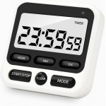 Digital Kitchen Timer with Mute/Loud Alarm,Count Up/Down, 24 Hour Clock and Alarm Function for Kids Teacher Cooking