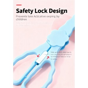 Bbay Food Scissors with Travel Case, Portable Stainless Steel Shears with Safety Lock, Dishwasher Safe, Kitchen Scissors, Healthy Food Cutter with Dust Cover, Blue