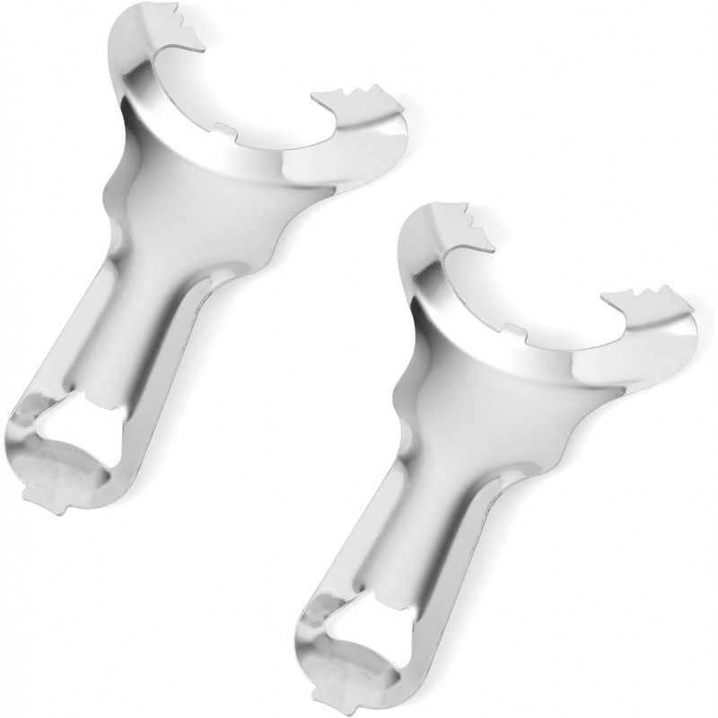 2pcs Jar Opener for Mason Jar, Stainless Steel Opener Multifunctional Canning No Lid Dent Or Damage Lid Bottle Handheld Top Remover Tool for People with Weak Hands