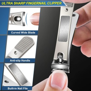 Toenail Clippers for Seniors Thick Toenails, 2026 Large Toe Nail Clippers for Men Thick Nails with Wide Opening, Sharp Heavy Duty Ingrown Toenail Clippers Nail Cutter Long Handle with Slanted Blade