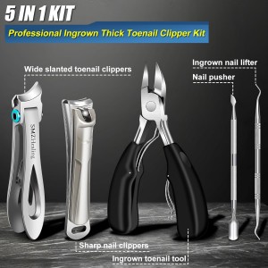 Toenail Clippers for Seniors Thick Toenails, 2026 Large Toe Nail Clippers for Men Thick Nails with Wide Opening, Sharp Heavy Duty Ingrown Toenail Clippers Nail Cutter Long Handle with Slanted Blade
