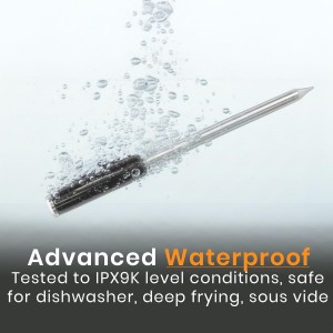 MeatStick V Wireless Meat Thermometer, 1200°F Heat Resistance, Unlimited Range WiFi & Bluetooth, Smart Digital Probe for Grilling, Smoking, Sous Vide, BBQ, Air Fryer, Oven, Smoker, Kitchen Cooking