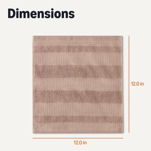 Amazon Basics Organic Cotton Waffle Weave Kitchen Dish Cloths, Ultra Absorbent, Quick Drying, Lint-Free, 12 x 12 inches, 6-Pack (2 Brown, 2 Green, 2 Navy)