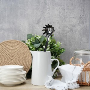 Stainless Steel Spaghetti Spoon - 12.6 Inch Pasta Spoon with Comfortable Grip Design -Metal Pasta Fork Pasta Server - Kitchen Gadgets Pasta Ladle Kitchen Tools