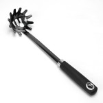 Stainless Steel Spaghetti Spoon - 12.6 Inch Pasta Spoon with Comfortable Grip Design -Metal Pasta Fork Pasta Server - Kitchen Gadgets Pasta Ladle Kitchen Tools