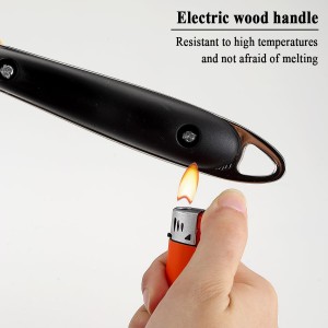 Berglander Stainless Steel Kitchen Utensils Set 6 Pcs, Cooking Utensil Sets, Kitchen Gadgets Essentials Include Metal Spatula Set, Skimmer, Ladle, Serving Spoon, Slotted Spoon, Carving Fork