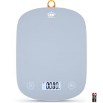 QP Digital Food Scale, 11lb Digital Kitchen Scale, 1g High Accuracy Meat Scale, 6 Units, Cooking Scale with Hook, Ultra Slim Kitchen Weight Scale, Touch Control, Tare Function, Auto Off, LCD Display