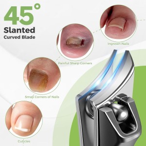 2026 Toenail Clippers for Seniors Thick Toenails, Angled Head Large Toe Nail Clippers for Thick Nails for Men, Heavy Duty Ingrown Toenail Clippers with Wide Jaw, Slanted Nail clippers with Long Handle