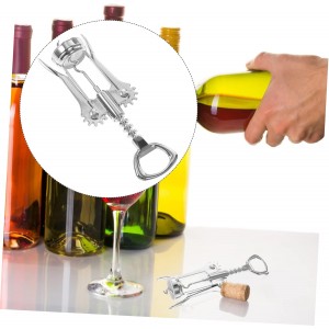 PRETYZOOM Wine Bottle Opener Manual Wine Cork Opener Comfortable Grip for Home Party