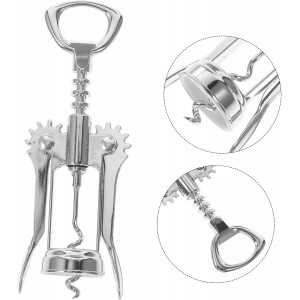 PRETYZOOM Wine Bottle Opener Manual Wine Cork Opener Comfortable Grip for Home Party