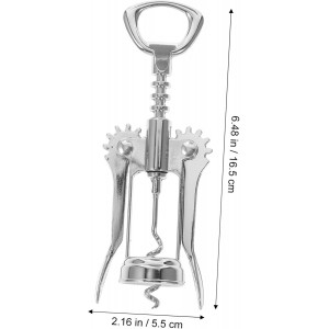 PRETYZOOM Wine Bottle Opener Manual Wine Cork Opener Comfortable Grip for Home Party