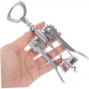 PRETYZOOM Wine Bottle Opener Manual Wine Cork Opener Comfortable Grip for Home Party