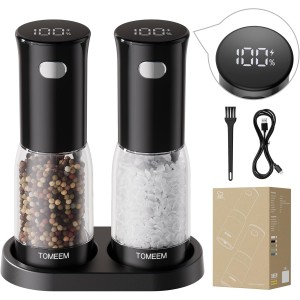 TOMEEM Electric Salt and Pepper Grinder ...