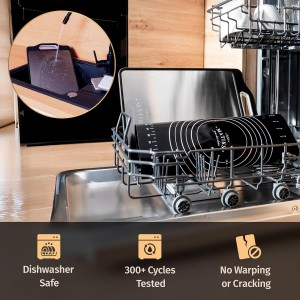 Matiks Stainless Steel Cutting Board Set - 16”×11” Large Double Sided Dishwasher Safe Metal Cutting Board for Kitchen – Housewarming Gifts New Home - New Home Gift Ideas - First Home Cooking Gifts