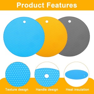 uxcell 3pcs Silicone Jar Opener Pads, 17.5cm/7