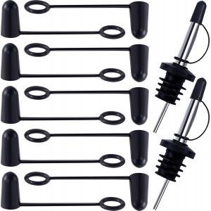 12 PCS Pourers Dust Caps, Rubber Liquor ...