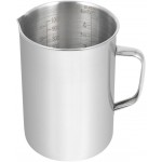 Kichwit Large Stainless Steel Measuring Cup, Liquid Metal Measuring Cup with Handle, 34oz / 1000ml / 4 Cups