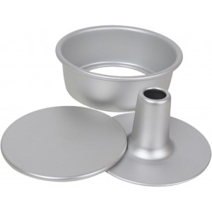 6 inch Angel Food Cake Pan with Removable Loose Bottom, Chiffon Cake Baking Pan, Nonstick Baking Cake Pans, Aluminium Alloy Baking Cake Mould, Chiffon Cake Tube Pan for Oven instant pots Baking