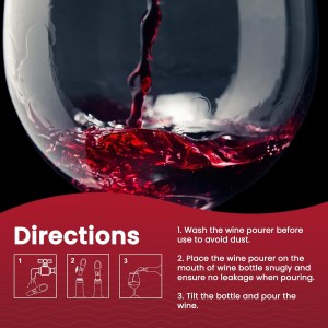 The Easy Pour Wine Aerator Spout by Pronto Bella, Professional Wine Aerator Attaches to Bottle for Improved Flavor, Enhanced Bouquet, Rich Finish No-Drip Design, Valentines day Gift for Women/Friends