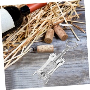 Generic Wing Wine Corkscrew Elegant Stainless Steel Manual Bottle Opener for Home and Party Use Easy to Operate Wine Corkscrew Tool and Gatherings