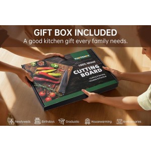 Walnut Wood Cutting Board for Kitchen, End Grain Chopping Board with Juice Groove, Heavy Duty Checkered Board for Cheese and Vegetables, Non-slip Feet 16.5" x 11.6" x 0.8"