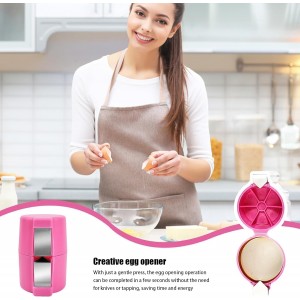 Household Egg Shell Opener,2025 Upgraded Egg Shell Opener for Hard Boiled,Mini Portable Handheld Egg Cracker Tool,Multifunctional Kitchen Gadgets (3 Pcs (Mix Color))