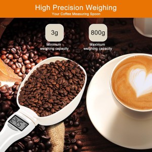 Digital Measuring Spoon, Weighing Food Measuring Scoop Scale, LCD Electronic Food Scale for Kitchen Gadget, Baking Cooking Coffee, Pet Dog Cat Food, High Precision Grams Measuring Cup, Easter Gifts