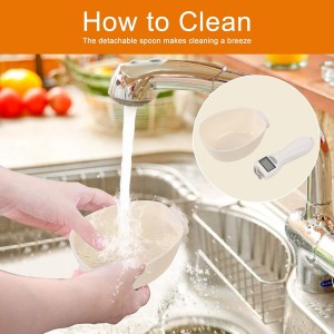 Digital Measuring Spoon, Weighing Food Measuring Scoop Scale, LCD Electronic Food Scale for Kitchen Gadget, Baking Cooking Coffee, Pet Dog Cat Food, High Precision Grams Measuring Cup, Easter Gifts