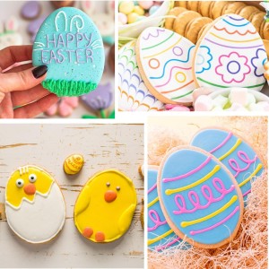 Easter Cookie Cutters 3 PCS, 4'', Bunny, Egg, Carrot