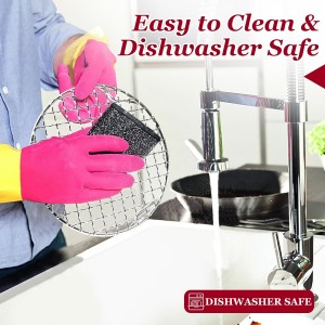 Small Cooling Rack 6.5 Inch, Air Fryer Rack Stainless Steel Round Baking Rack with Fixed Legs, Rust-Resistant Steamer Rack, Fits 6 Qt Multi-Cookers, Compatible with Instant Pot, Oven Safe