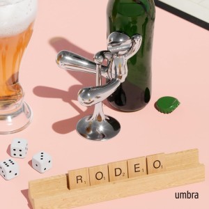 Umbra Rodeo Buddy Bottle Opener with Stand, Chrome