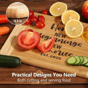 House Warming Gifts New Home 2026, Engraved Cutting Board New Home Gift Ideas, Housewarming Gifts for Women Men Couple New Homeowner Closing New Apartment Essentials