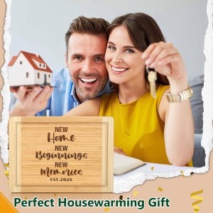 House Warming Gifts New Home 2026, Engraved Cutting Board New Home Gift Ideas, Housewarming Gifts for Women Men Couple New Homeowner Closing New Apartment Essentials