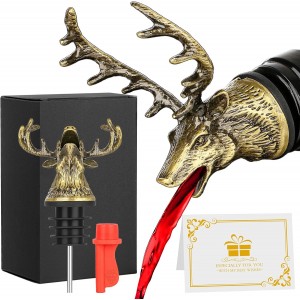 Deer Head Liquor Pourers Spout, Deer Win...