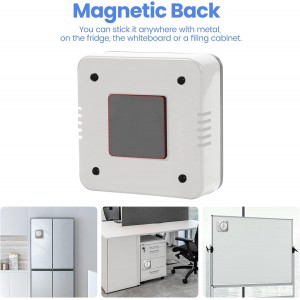 Kitchen Timers for Cooking, Chef Cooking Timer Clock with Loud Alarm,100% Mechanical Desk Timer - No Batteries Required - Magnetic Backing, Exquisite Stainless Steel Body - Countdown Reminder Magnetic