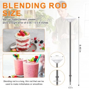 Hand Mixer Beaters Replacement for Cuisinart CHM Series, Stainless Steel Beater, Whisk, Dough Hook, Blending Rod Attachments Parts for HM-90S HM-50 HM-70 CHM-3 CHM-7PK 9 7 5 3 Mixers Blender - 6 PCS